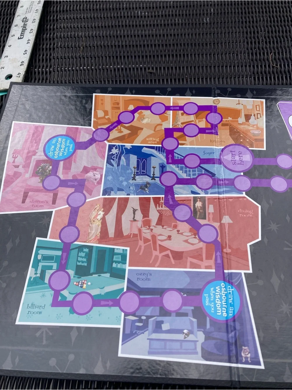 The Osbourne Family Trivia board game